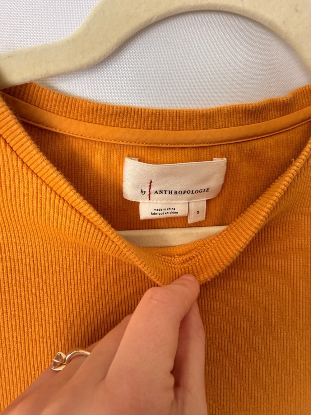 Orange Ruffle Sleeve Tee - Picture 3 of 4